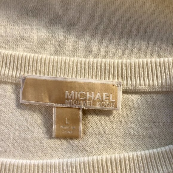 Michael Kors Cold Shoulder Whipstitch  Sweater - Picture 6 of 6